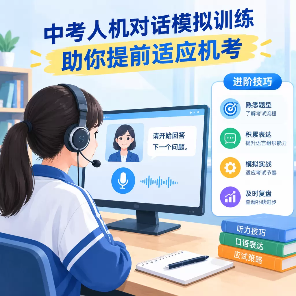 武汉中考人机对话模拟训练，助你提前适应机考