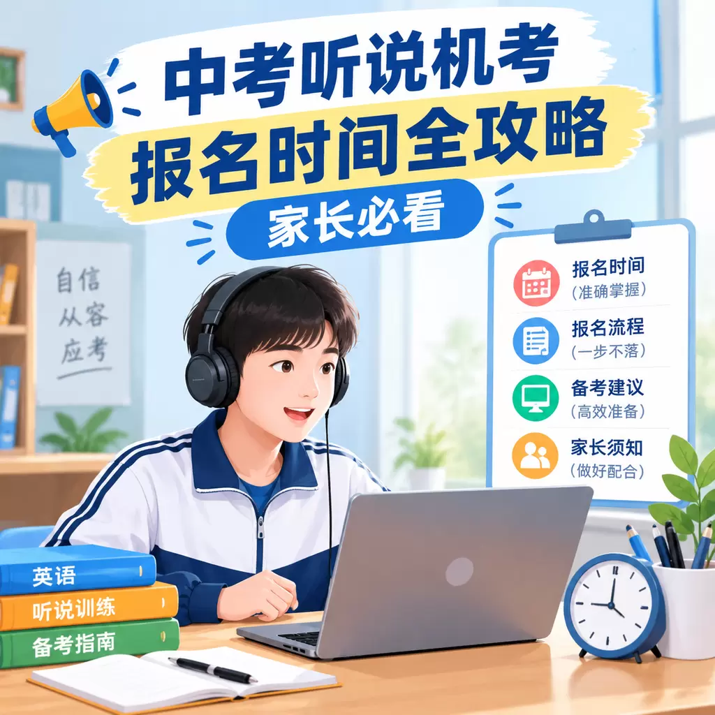 武汉中考听说机考报名时间全攻略，家长必看