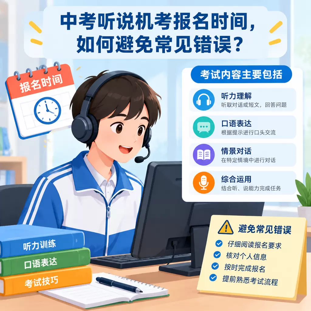利川中考听说机考报名时间,如何避免常见错误?