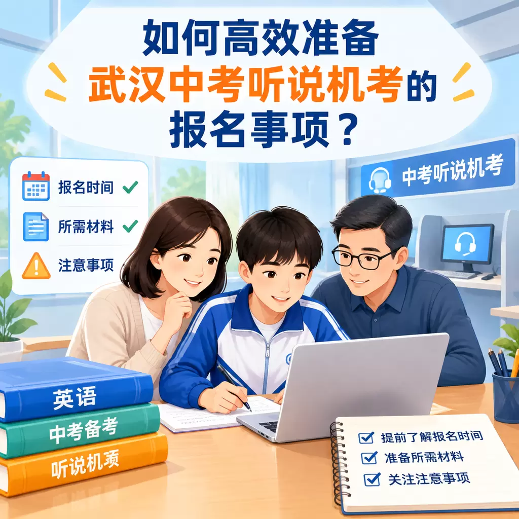 如何高效准备武汉中考听说机考的报名事项？