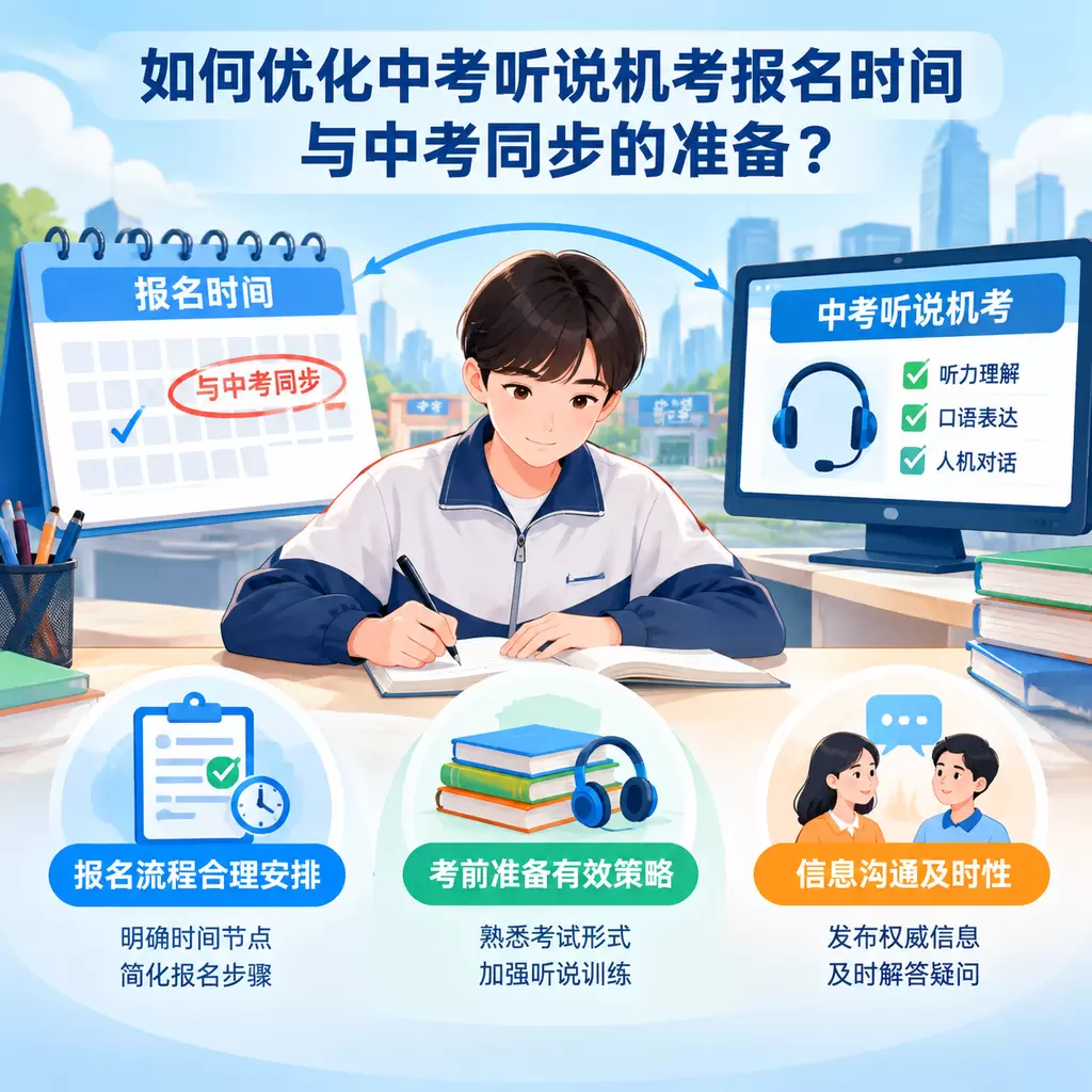 如何优化武汉中考听说机考报名时间与中考同步的准备？