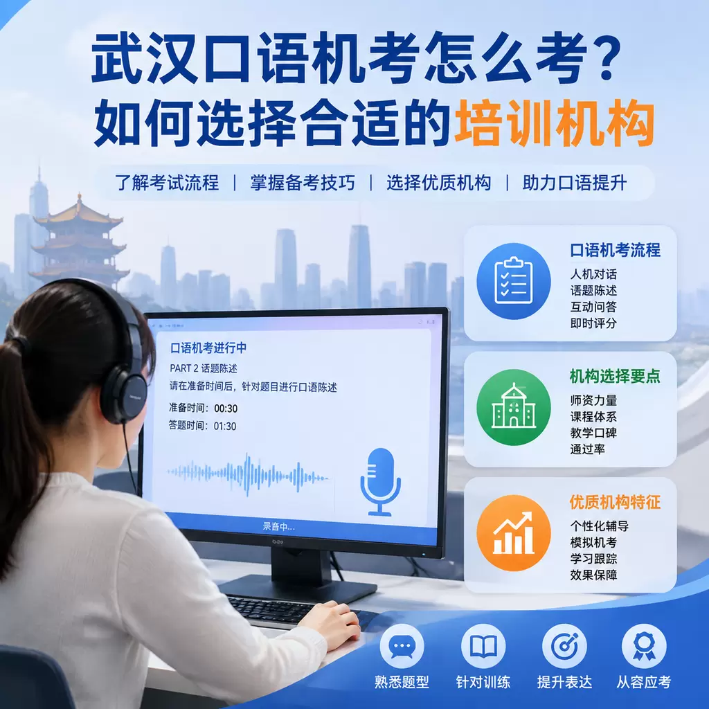 武汉口语机考怎么考?如何选择合适的培训机构
