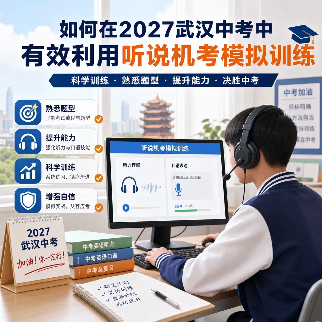 如何在2027武汉中考中有效利用听说机考模拟训练